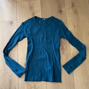 lululemon athletica Teal Long Sleeve Top